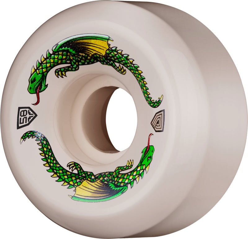 Off White 93a 58mm x 33mm Powell Dragon Skateboard Wheels