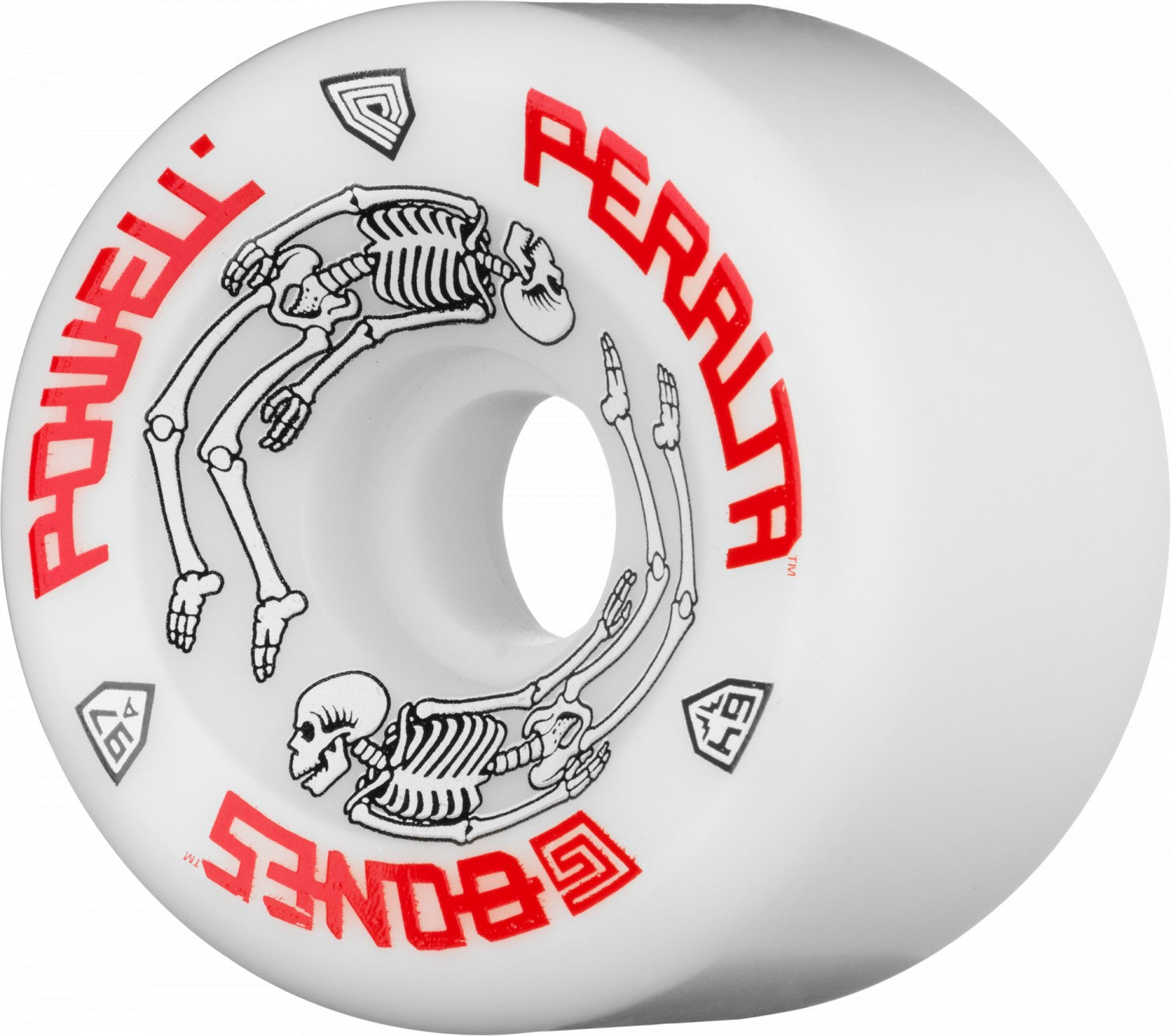 97a White G-Bones Powell Peralta Skateboard Wheels