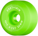 Green 101a A-Cut Mini Logo Skateboard Wheels