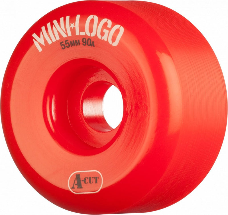 Mini Logo A-Cut 90a Skateboard Wheels - Red