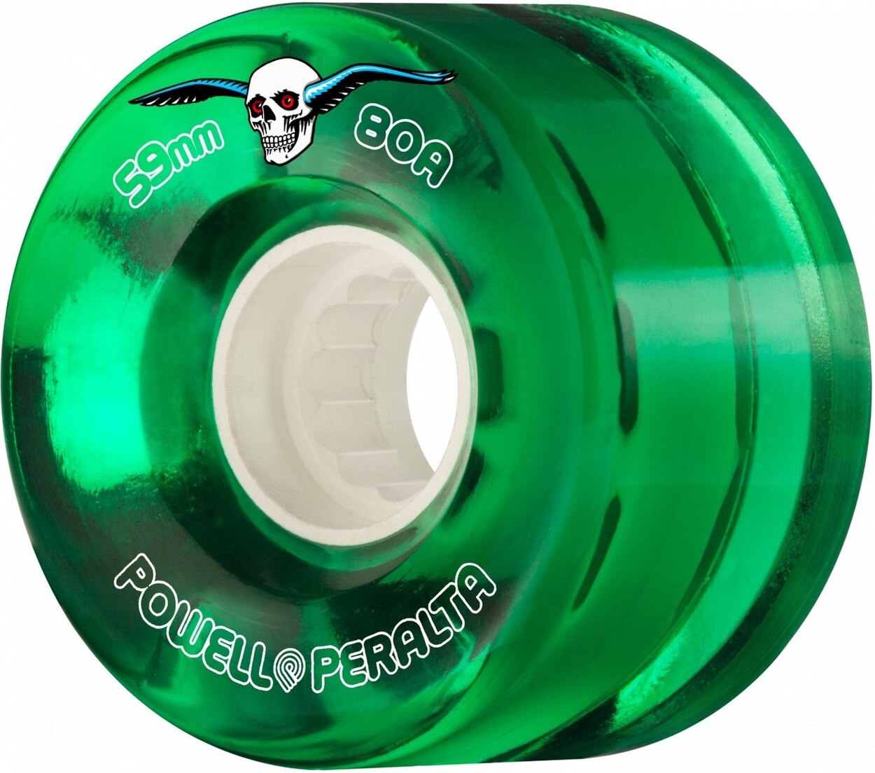 Powell Peralta Clear Cruiser Skateboard Wheels - Green