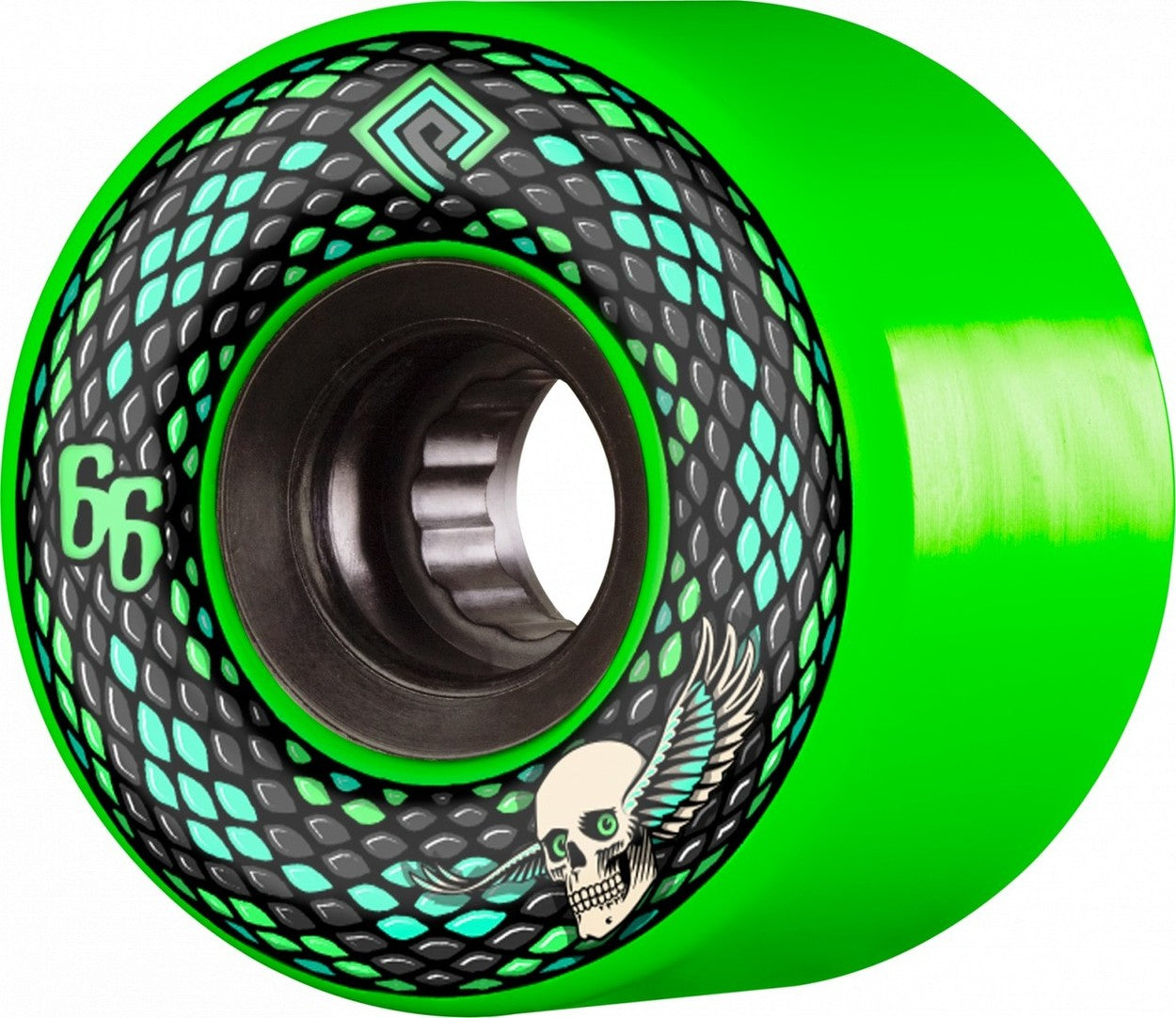 Powell Peralta Snakes  75a Skateboard Wheels - Green