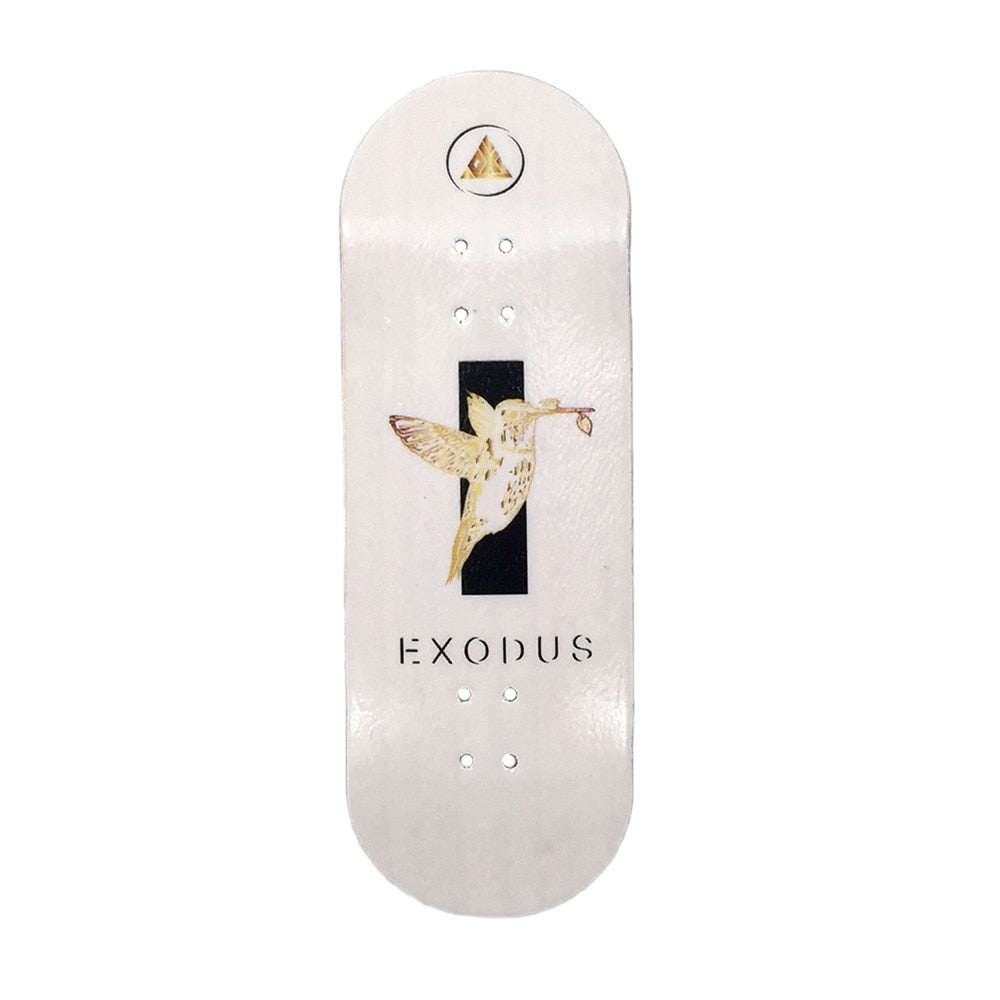 Exodus Anoixi Bird Fingerboard Deck - White/Gold