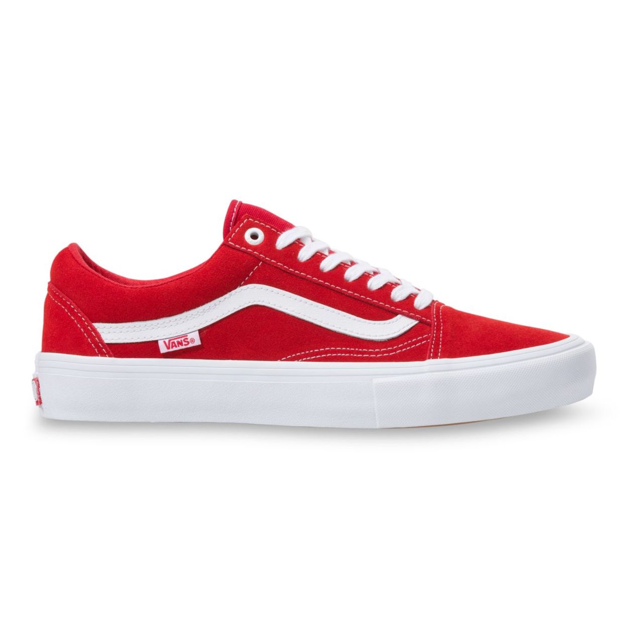 Vans Suede Old Skool Pro Skateboard shoes - Red/White
