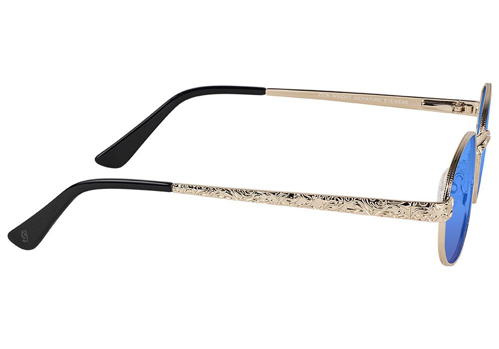 Zion Wright Gold Premium Glassy Sunglasses Side