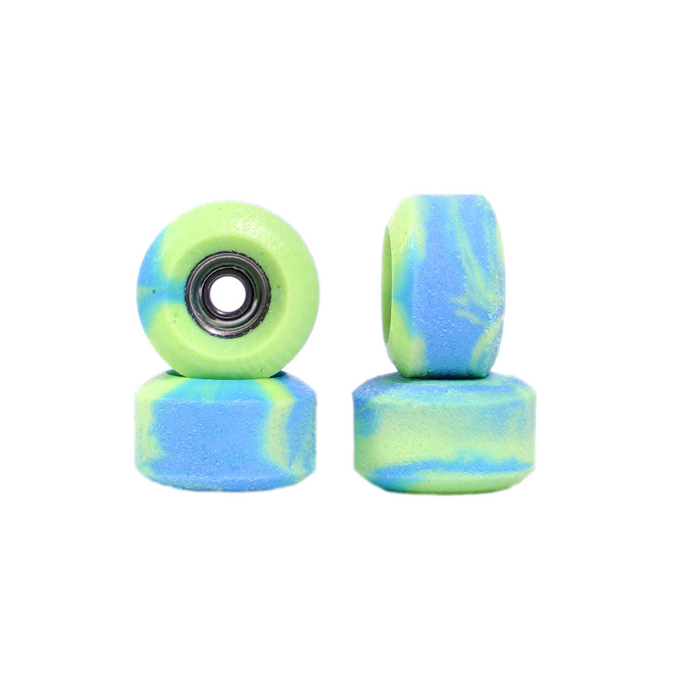 Green/Blue Abstract Conical Fingerboard Wheels
