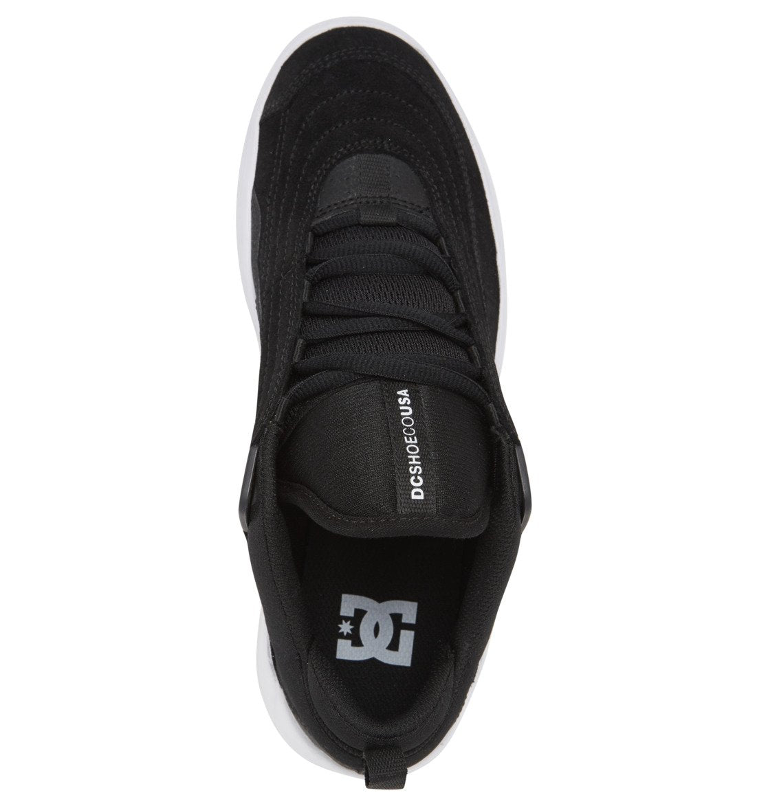 Black Williams Slim DC Skateboard Shoe Top