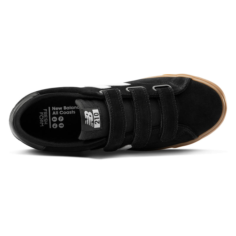 Black and Gum AM210NVW NB Numeric Skateboarding Shoe Top