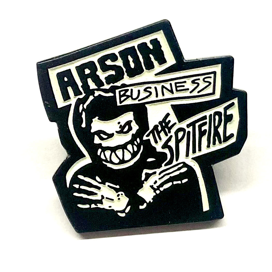 Arson Business Spitfire Lapel Pin
