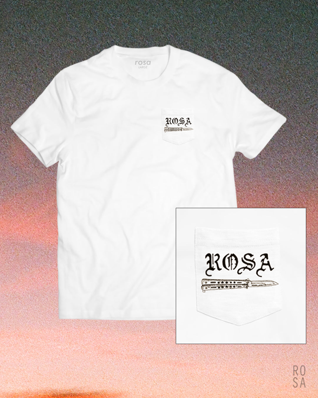 White Balisong Rosa Ent T-Shirt