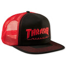 Thrasher Trucker Snapback - Black/Red