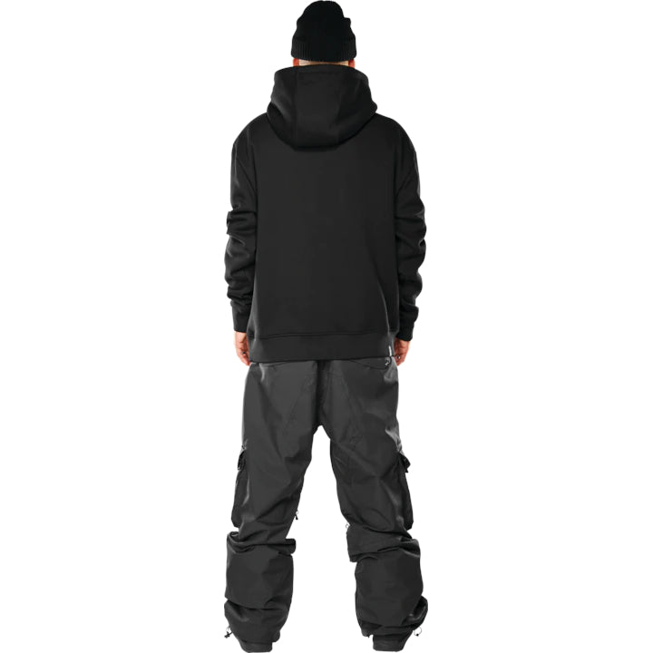 Black Double Tech Thirtytwo Pullover Hoodie Back