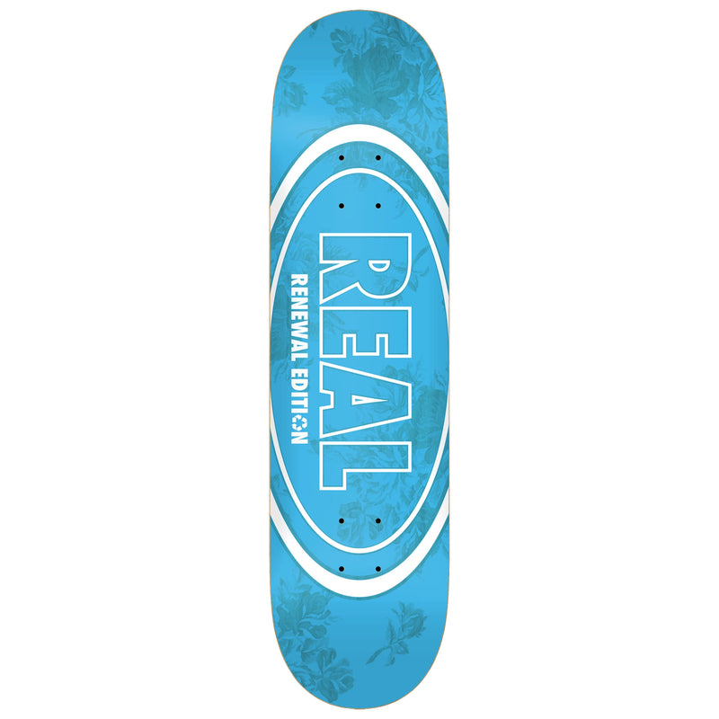 Blue 8.5 Floral Real Renewal Skateboard Deck