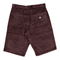 Chocolate Brown Jake Hayes Dickies Skateboarding Corduroy Shorts Back
