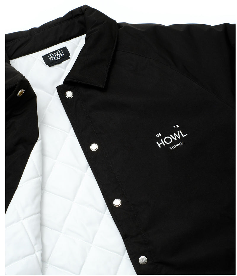 Black Premium Howl Coaches Jacket Detail