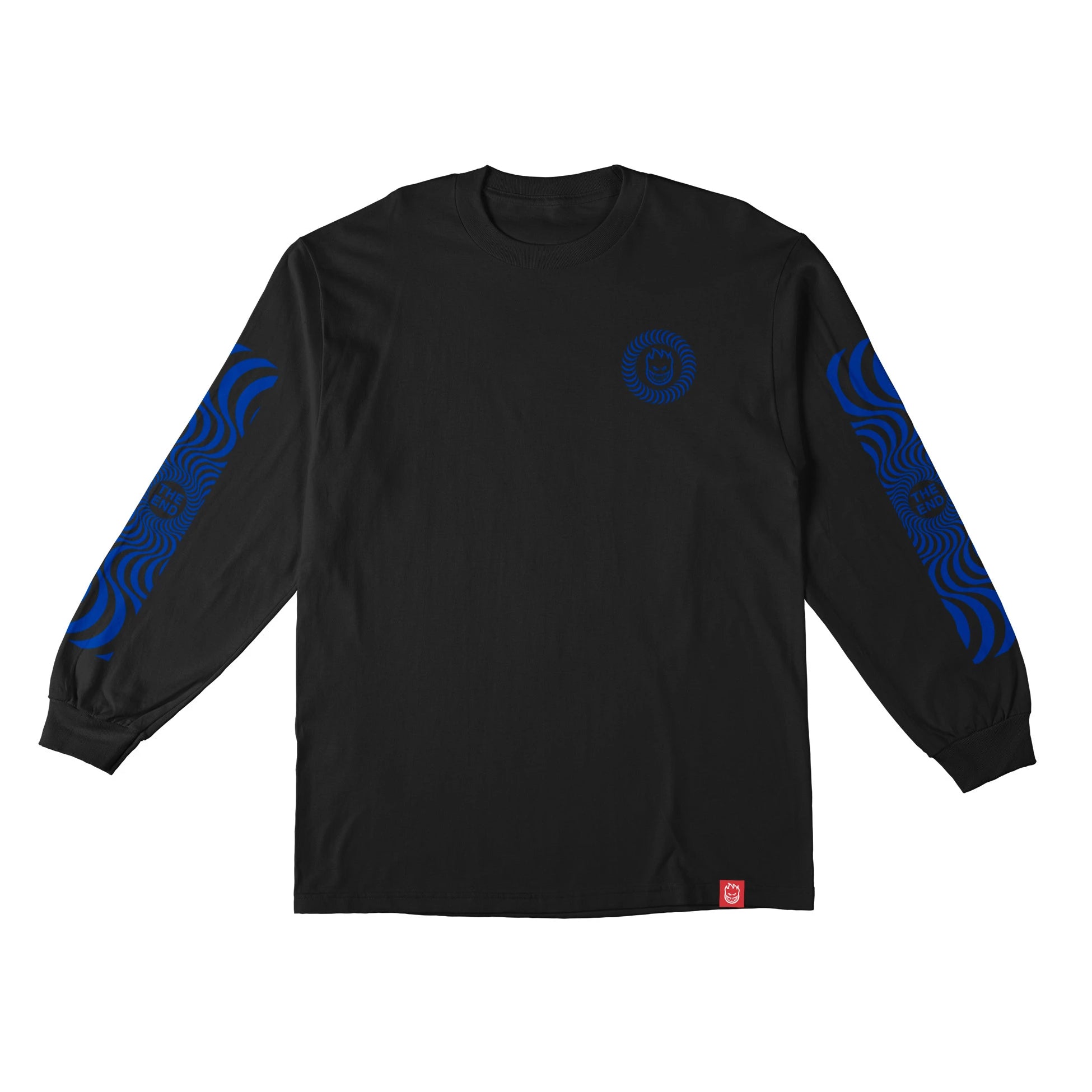 Black/Blue Classic Swirl Spitfire Long Sleeve T-Shirt