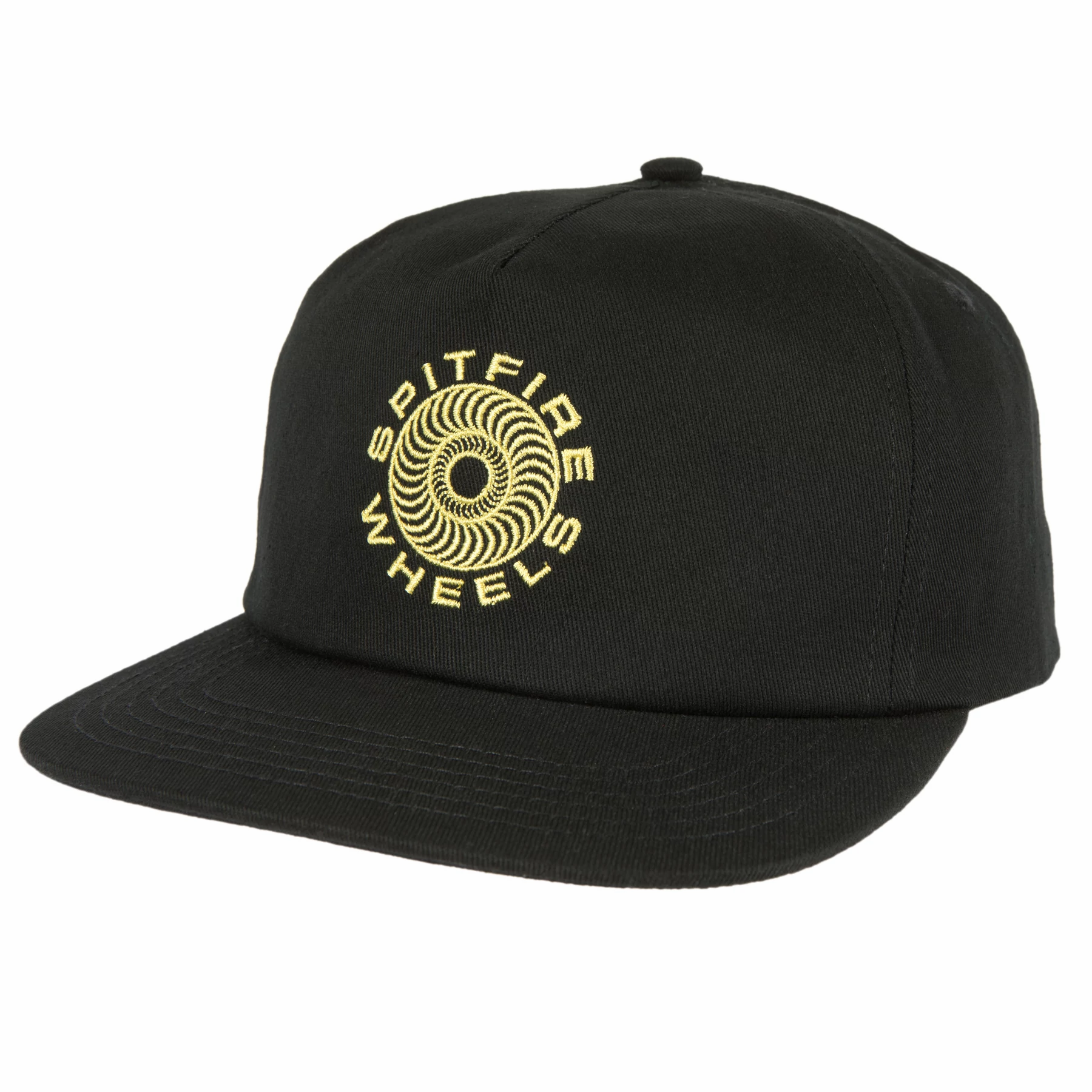 Black Classic 87' Swirl Spitfire Wheels Snapback Hat