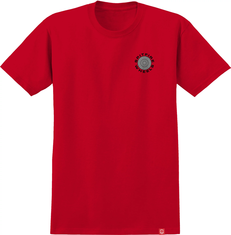 Red/Black Classic 87' Swirl Spitfire Wheels T-Shirt