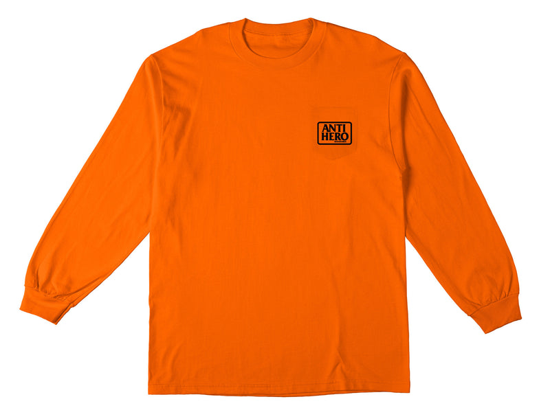 Safety Orange Reserve Antihero Skateboards Pocket Long Sleeve
