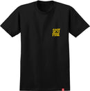 Black/Yellow Clean Cut Spitfire Wheels T-Shirt