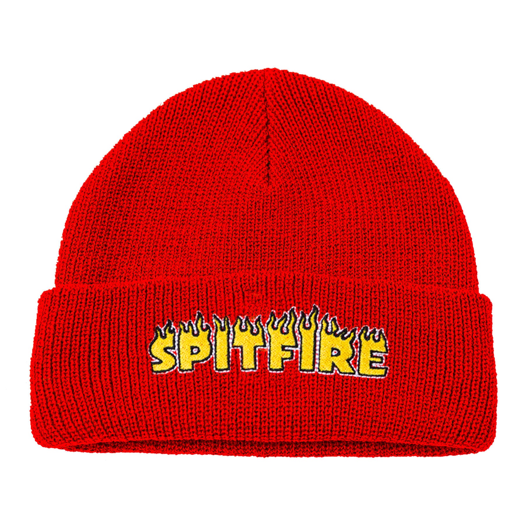 Red Flashfire Spitfire Cuff Beanie