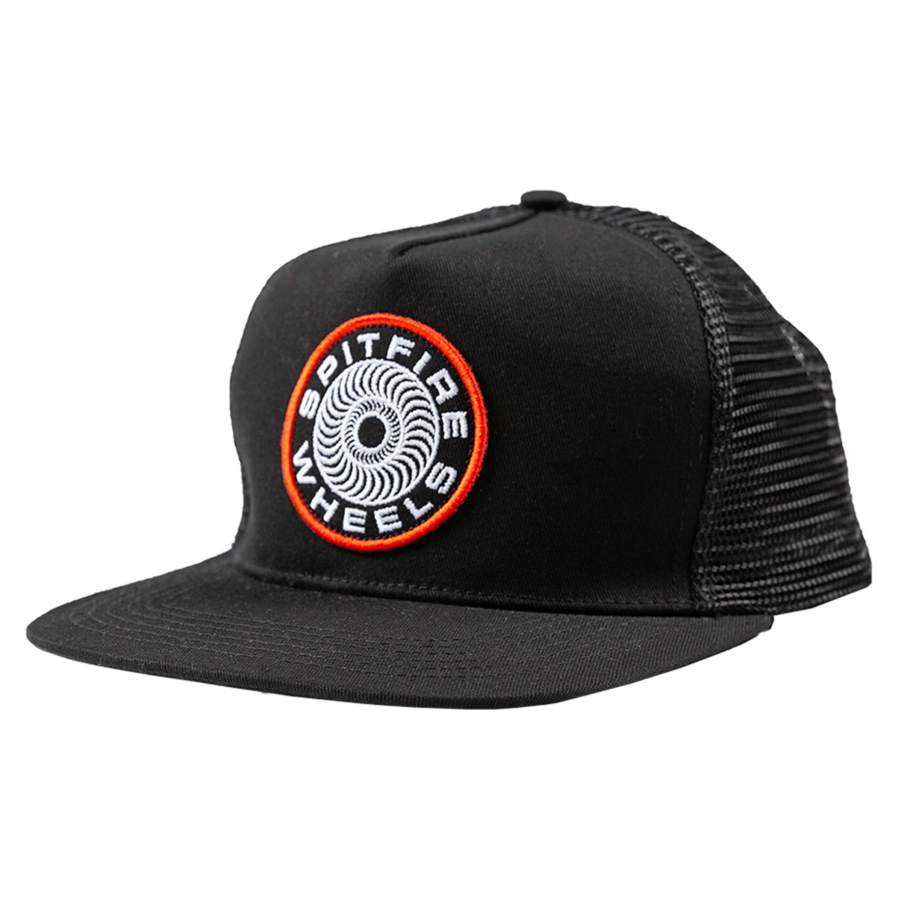 Black Classic 87' Mesh Spitfire Trucker Snapback Hat