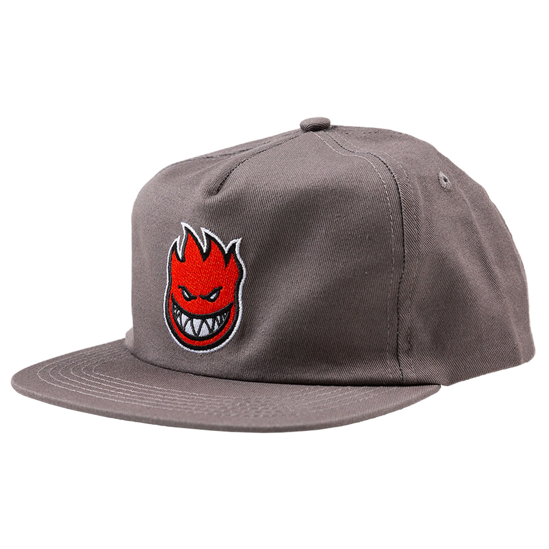 Grey/Red Bighead Fill Spitfire Snapback Hat