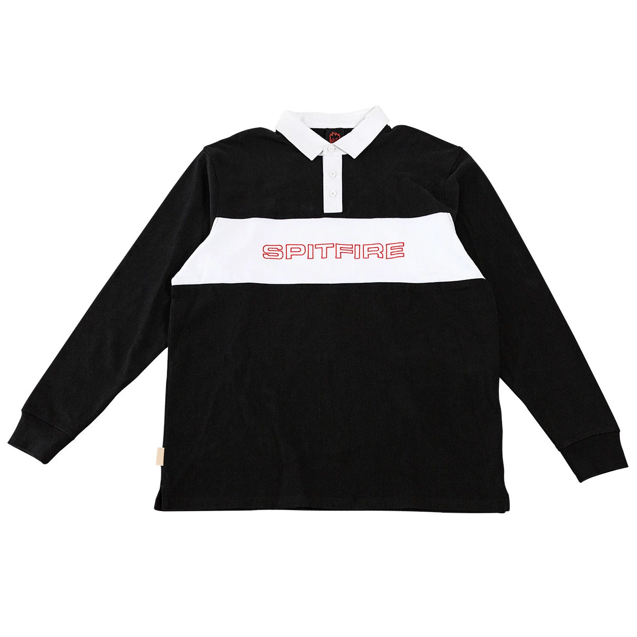 Black Geary Spitfire Wheels Rugby Shirt