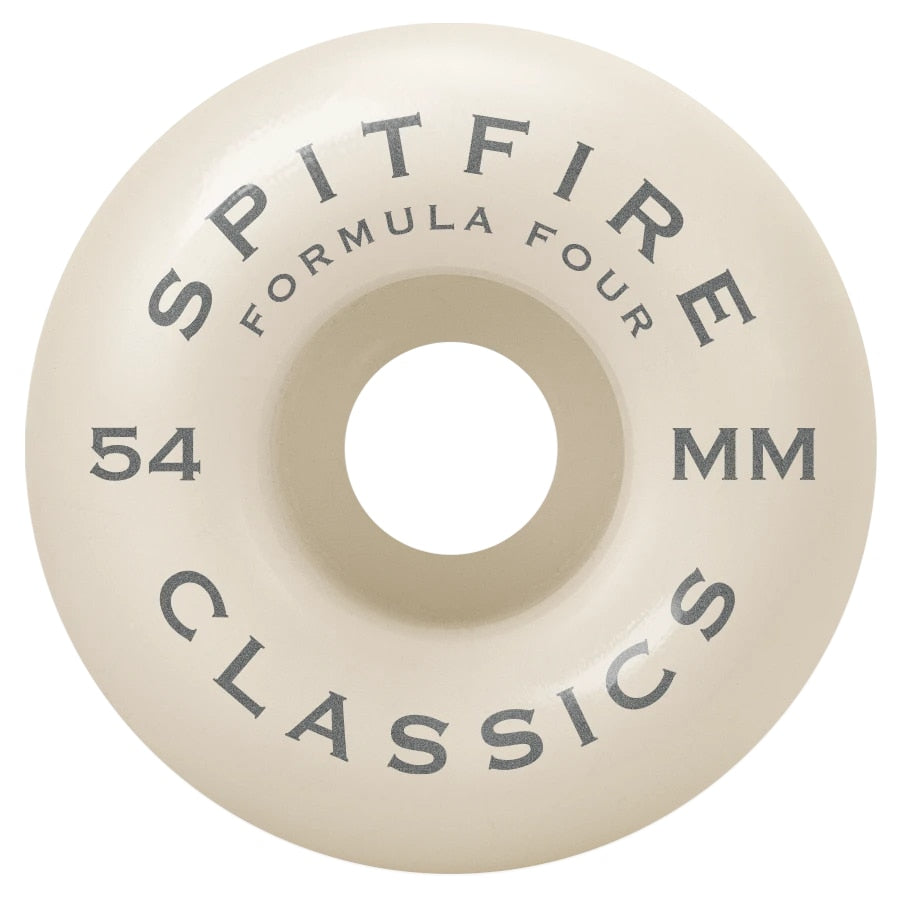 Spitfire Formula Four Classic Faders 99D Skateboard Wheels - Teal Print