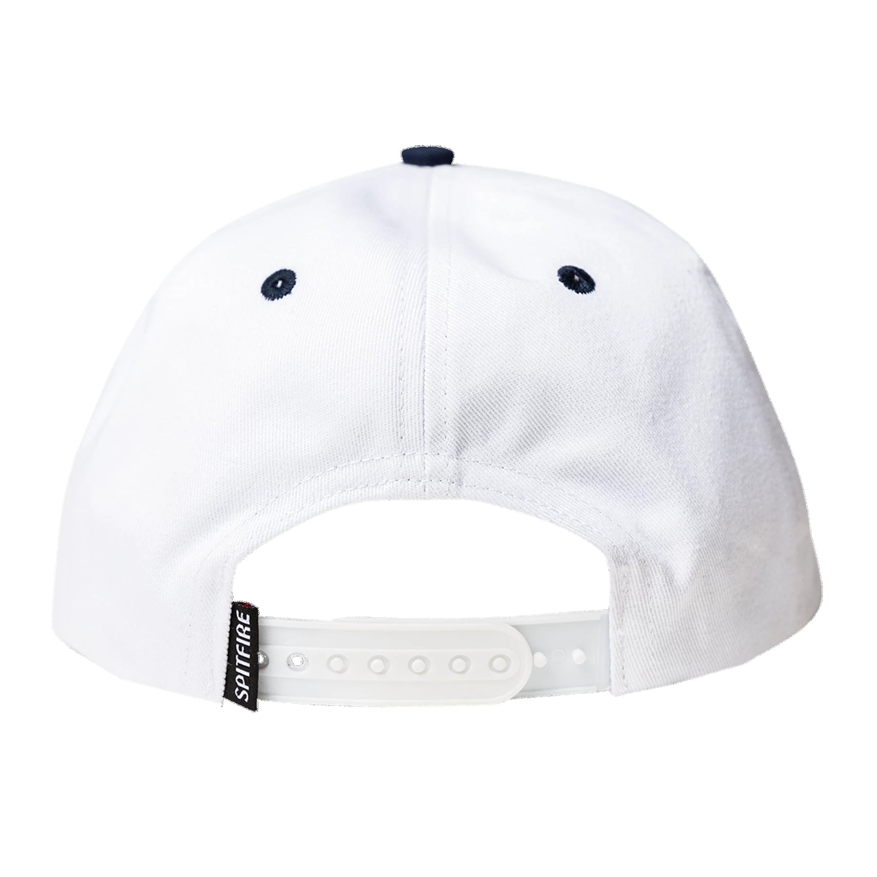White Bighead Fill Spitfire Wheels Snapback Hat Back