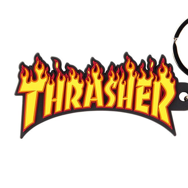Thrasher Flame Logo Key Chain