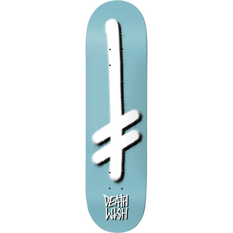 Ice Blue Gang Logo Deathwish Skateboard Deck