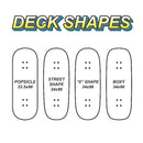 Chems x DK Yellow/Green Reaper Fingerboard Deck - Boxy
