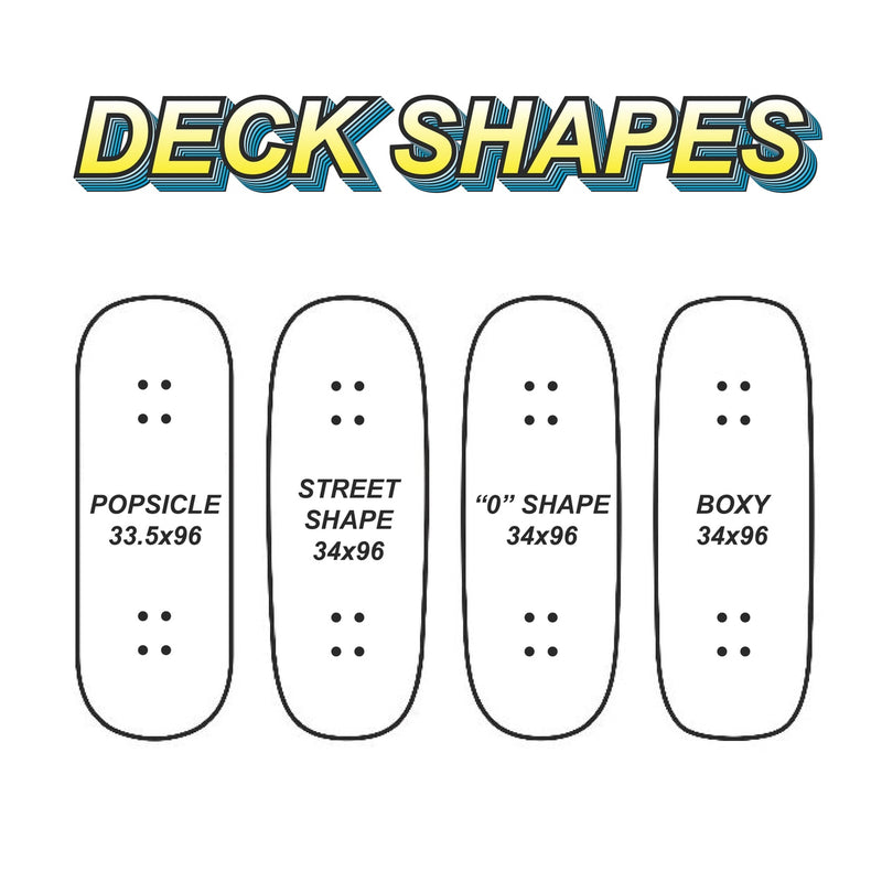Chems x DK Yellow/Green Reaper Fingerboard Deck - Boxy