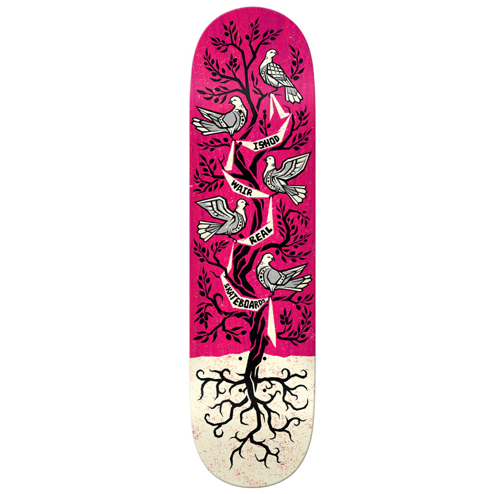Ishod Wair Pink Stain Peace Tree LTD Real Skateboard Deck