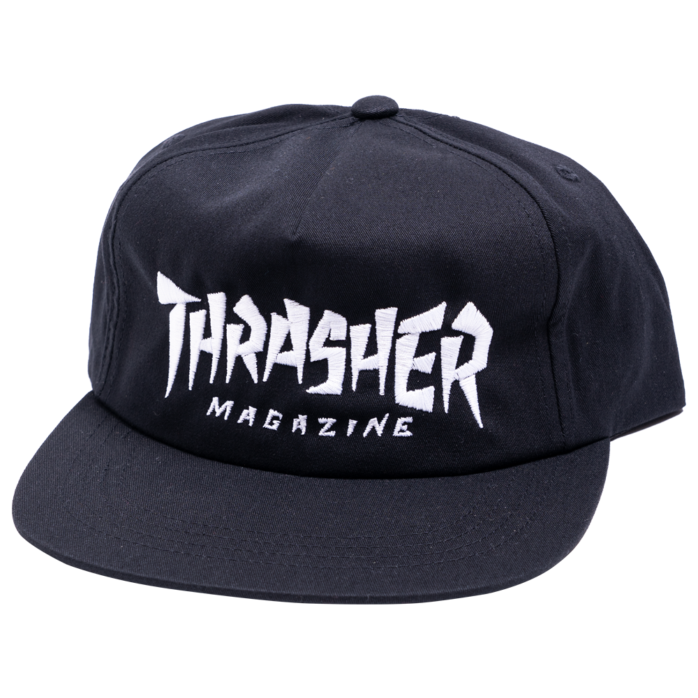 Black Jagged Logo Thrasher Magazine Snapback