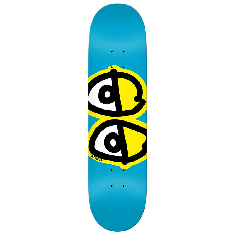 Krooked Team Eyes Skateboard Deck - Blue