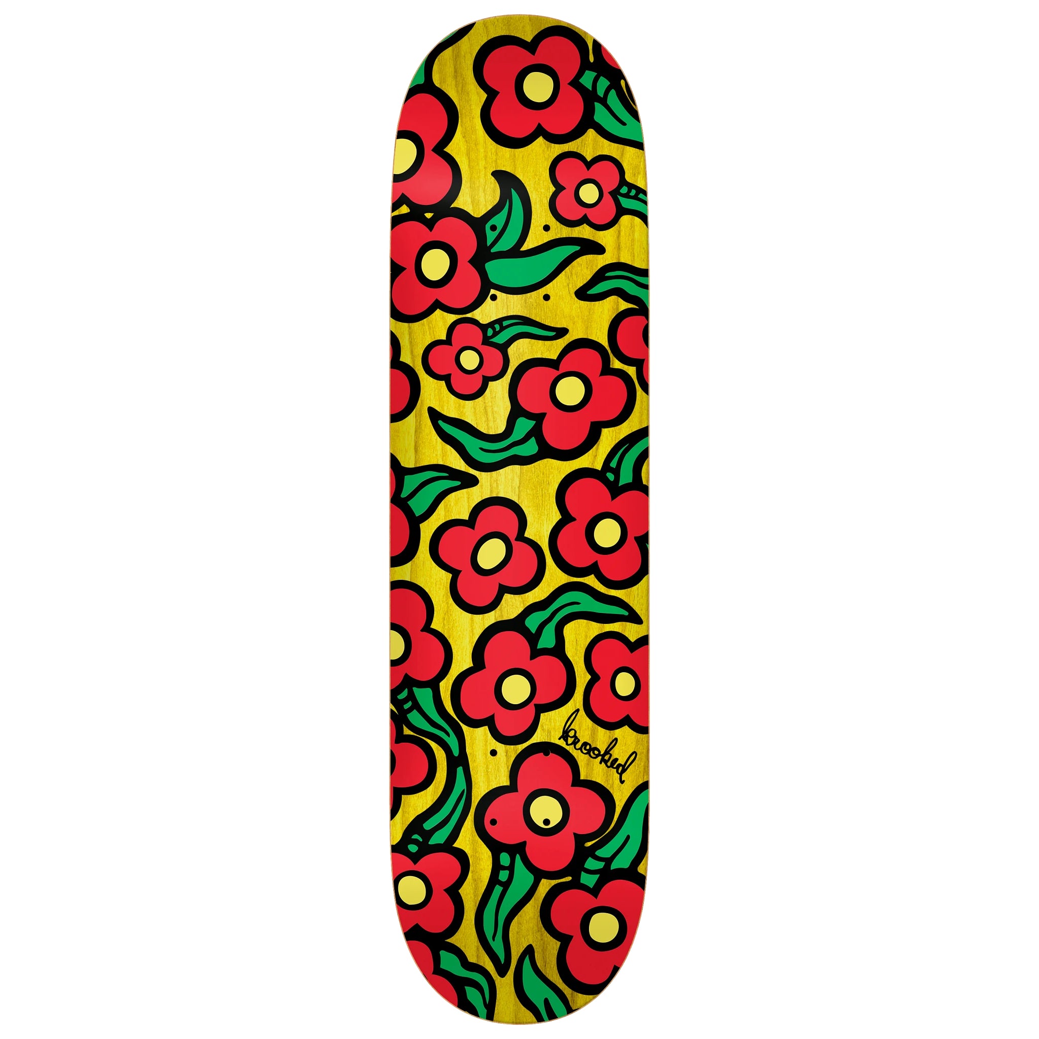 Wild Style Flower Krooked Skateboard Deck