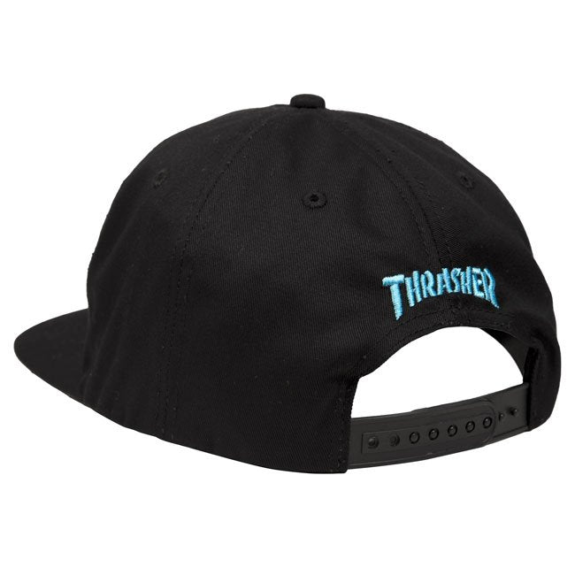 Black Leopard Mag Thrasher Magazine Snapback Hat Back