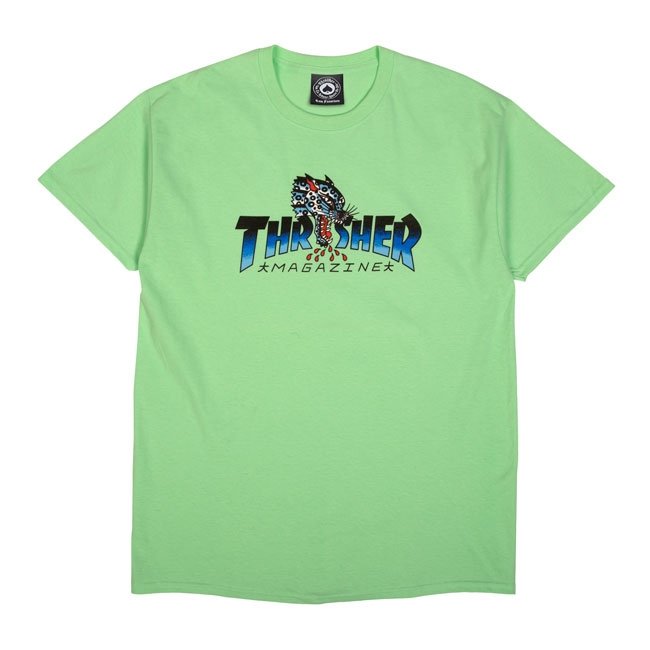 Mint Leopard Mag Thrasher Magazine T-Shirt