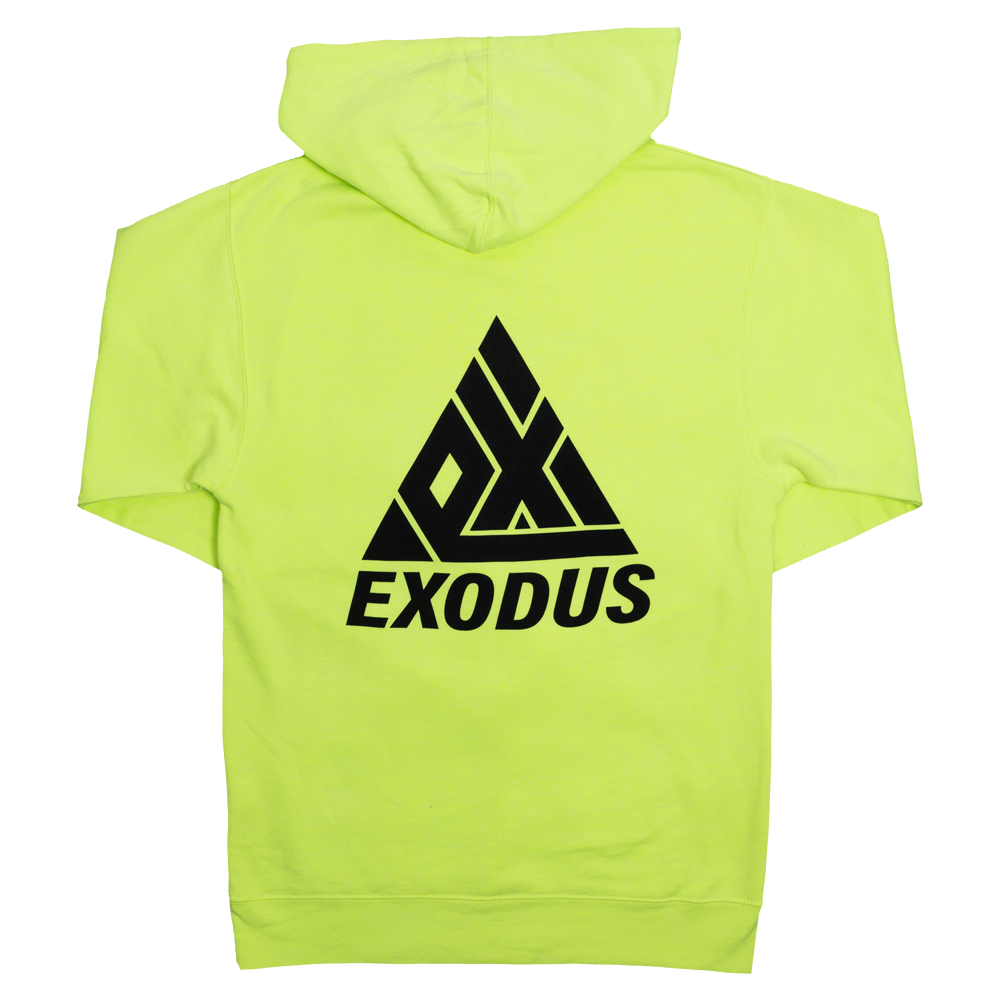 Exodus Midweight T1 Logo Hoodie - Neon Yellow