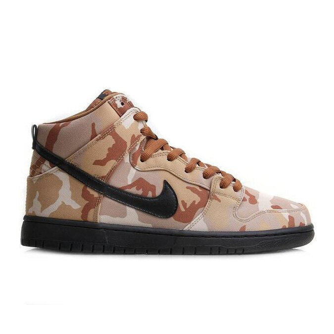 Nike SB Dunk High Pro Skateboard Shoes - Parachute Beige/Black - Ale Brown