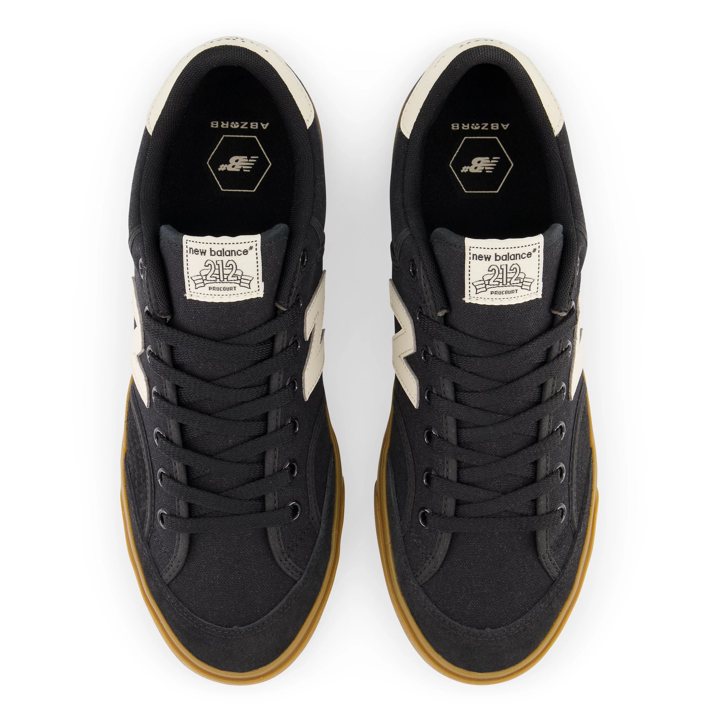 Black/Gum NM212 Pro Court NB Numeric Skate Shoe Top