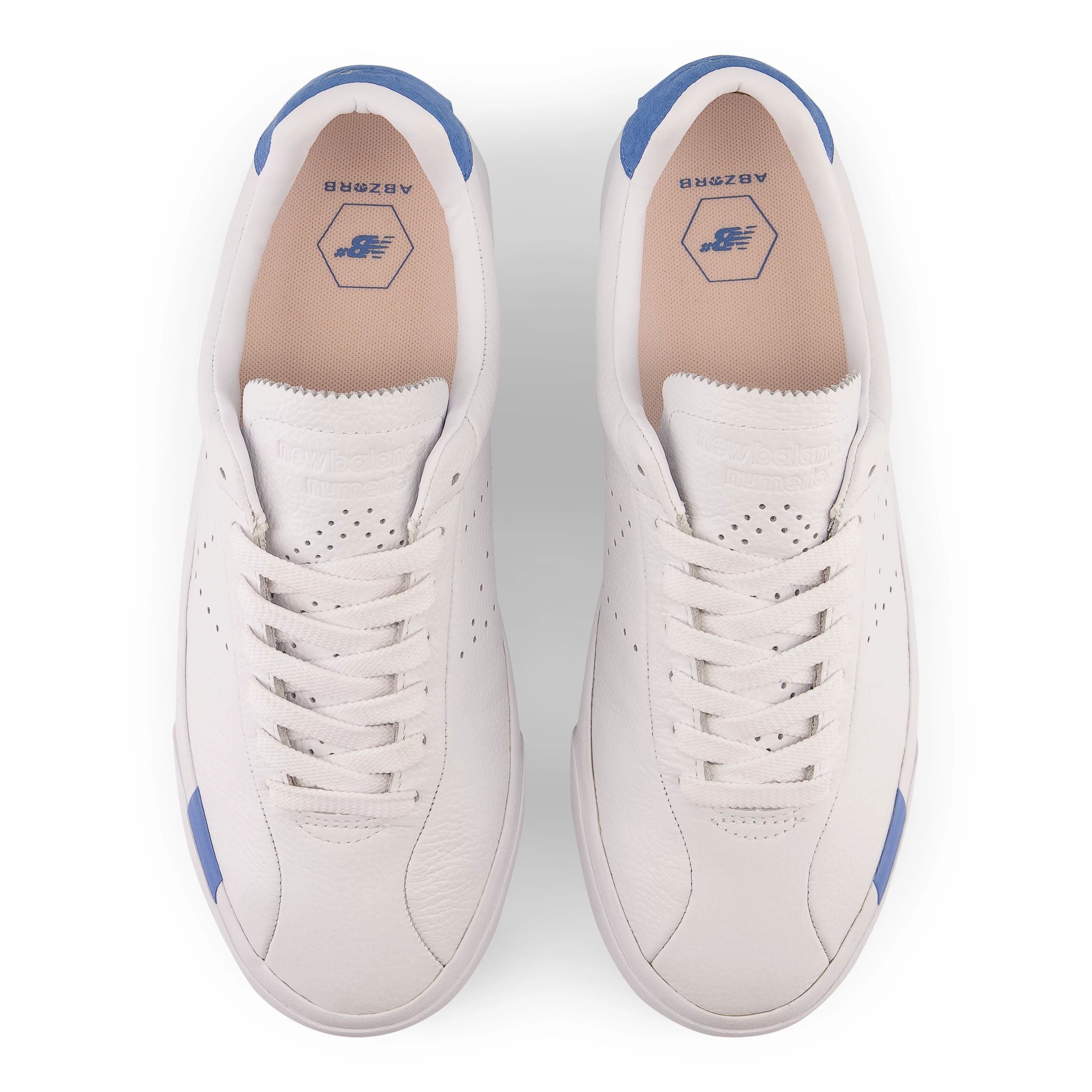 White/Blue NM22 NB Numeric Skate Shoe Top