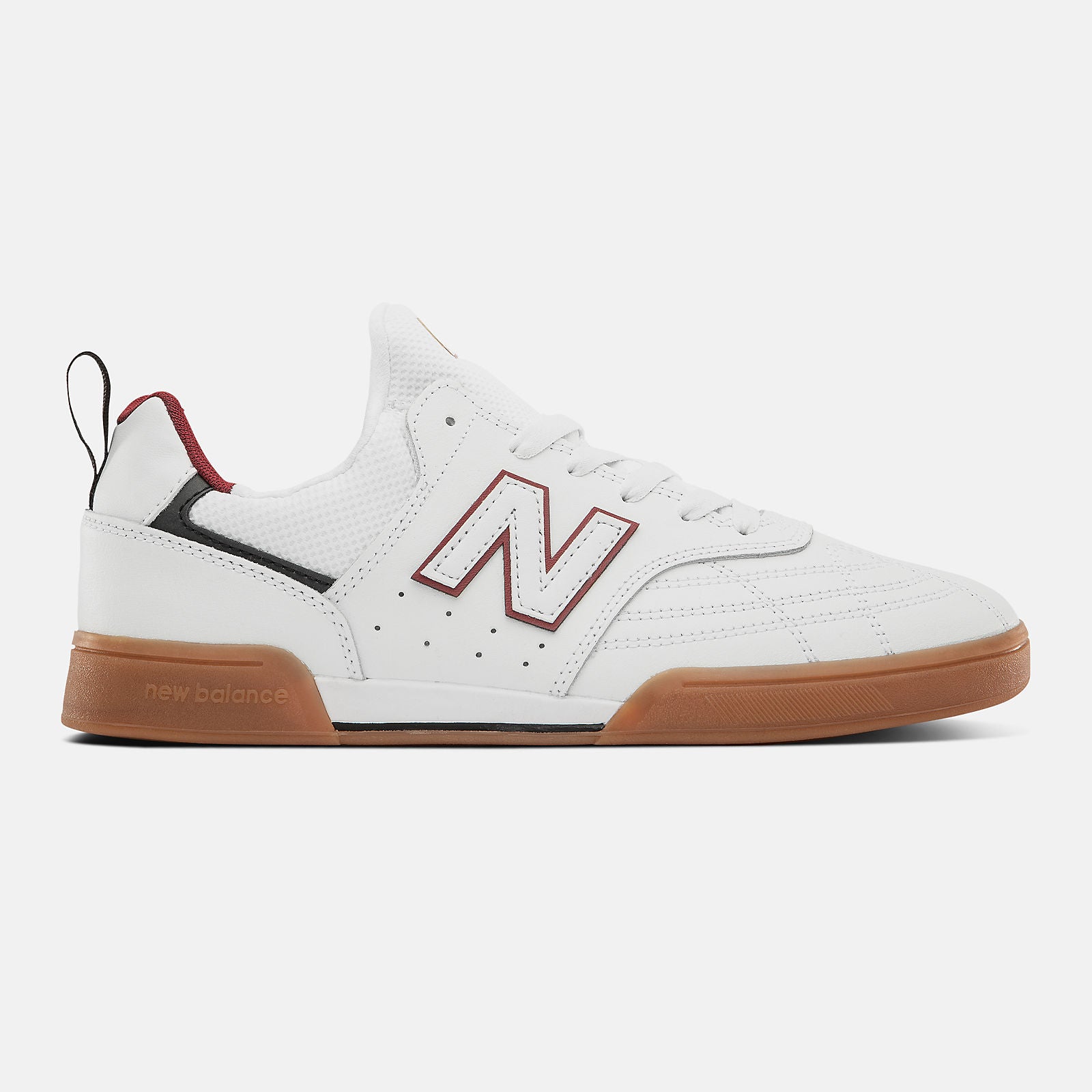 White Leather NM288SWL NB Numeric Skateboard Shoe