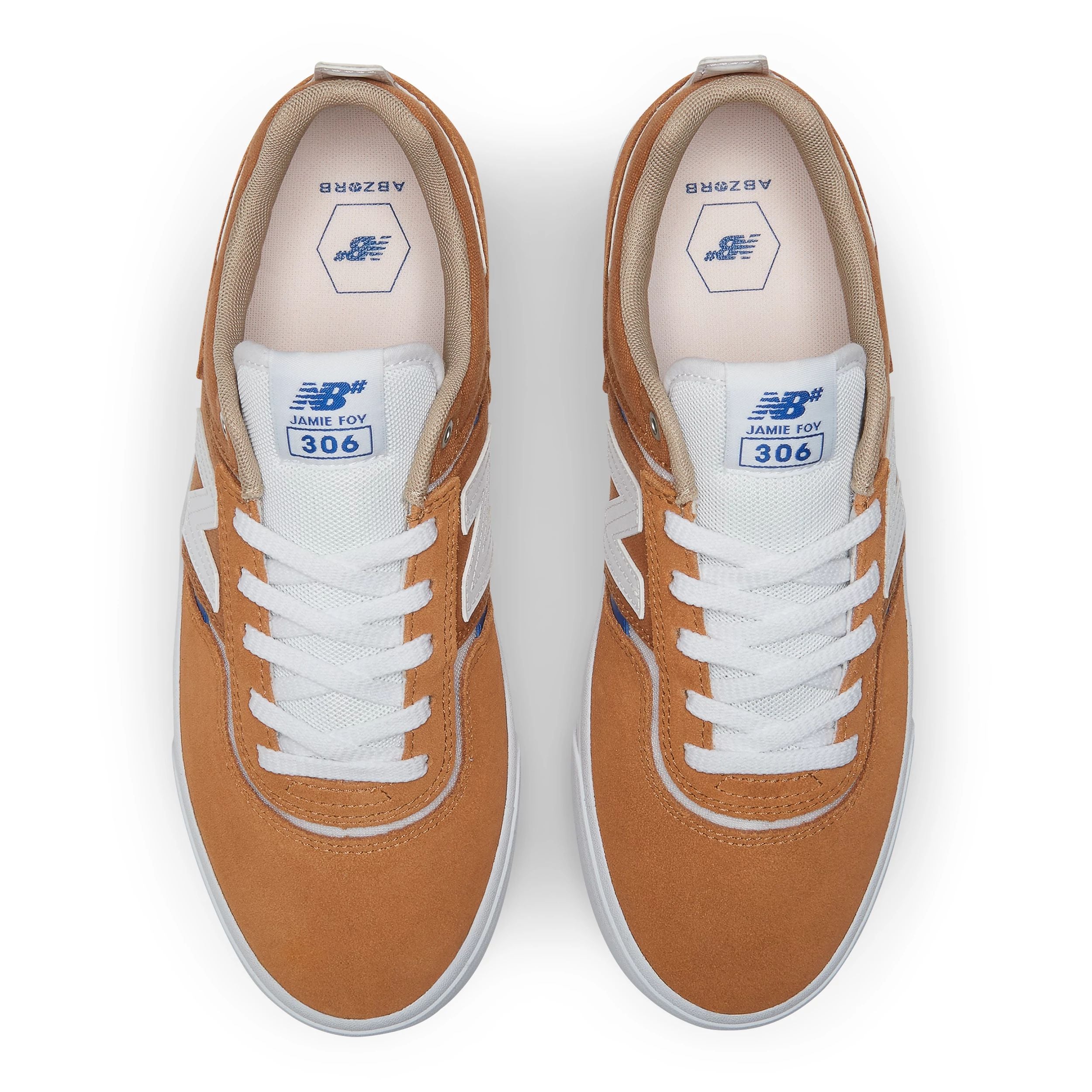 Brown/White NM306 Jamie Foy NB Numeric Skate Shoe Top