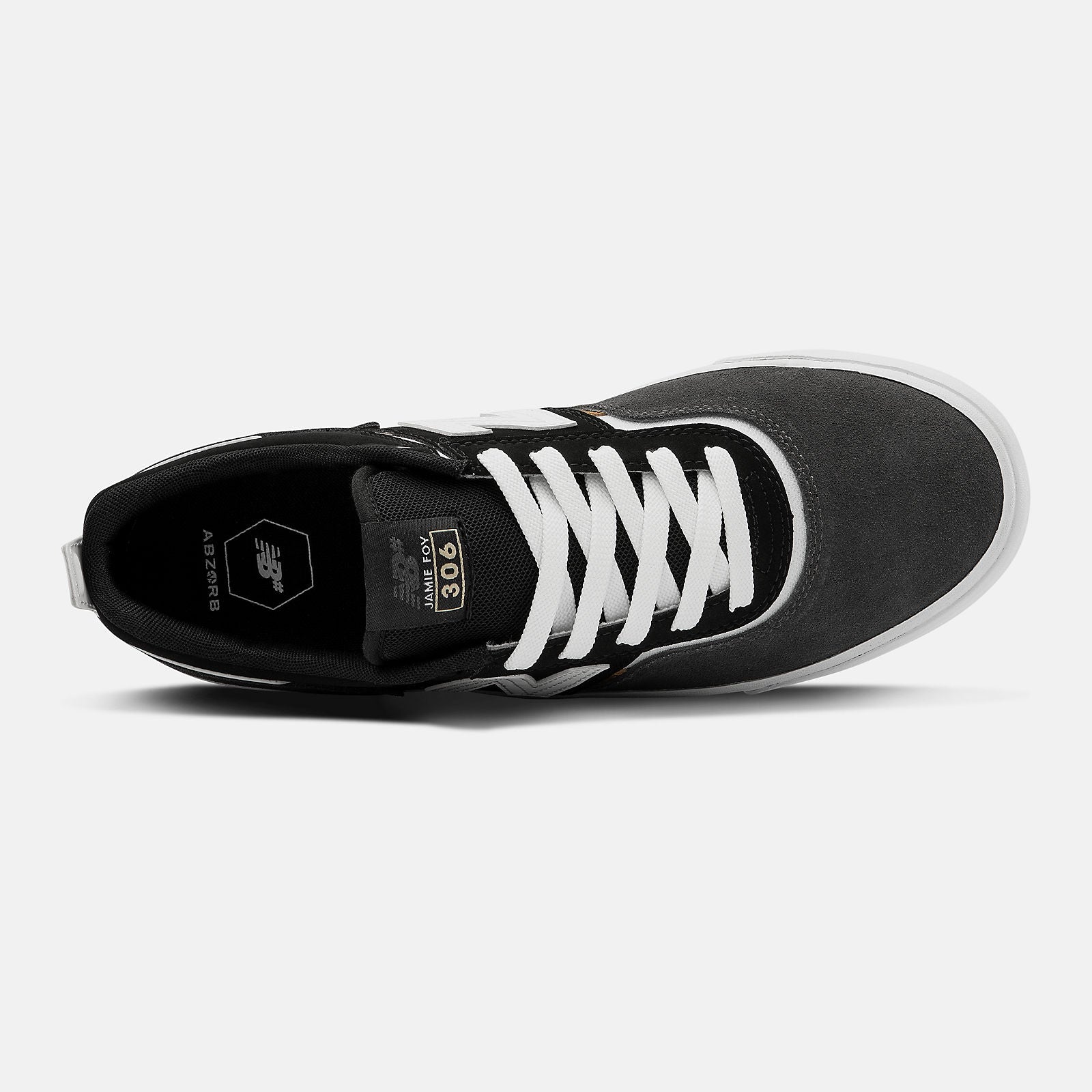Grey/Black NM306BGB Jamie Foy NB Numeric Skateboard Shoe Top