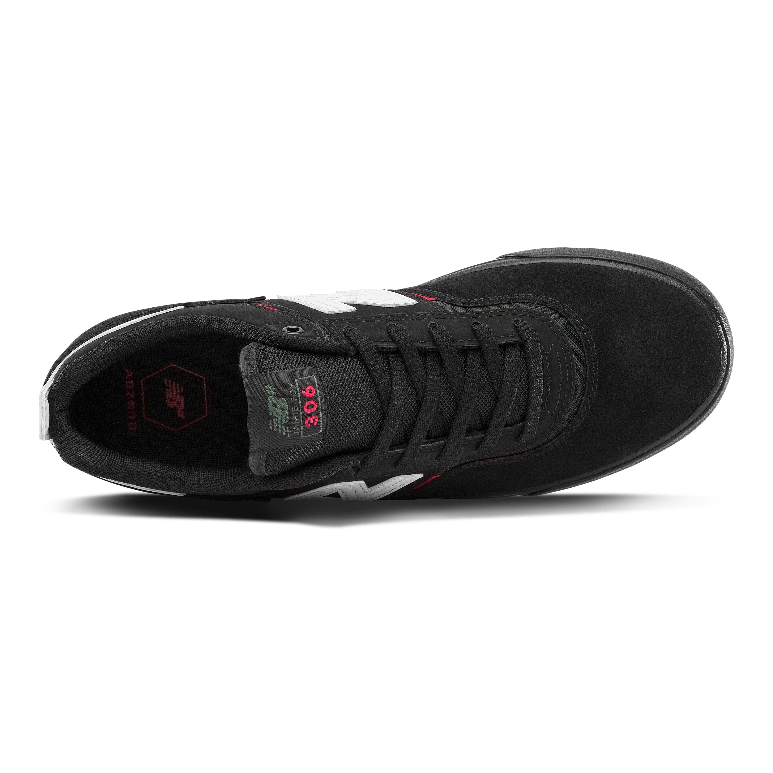 Black/Red NB Numeric NM306 Foy Skateboard Shoe Top