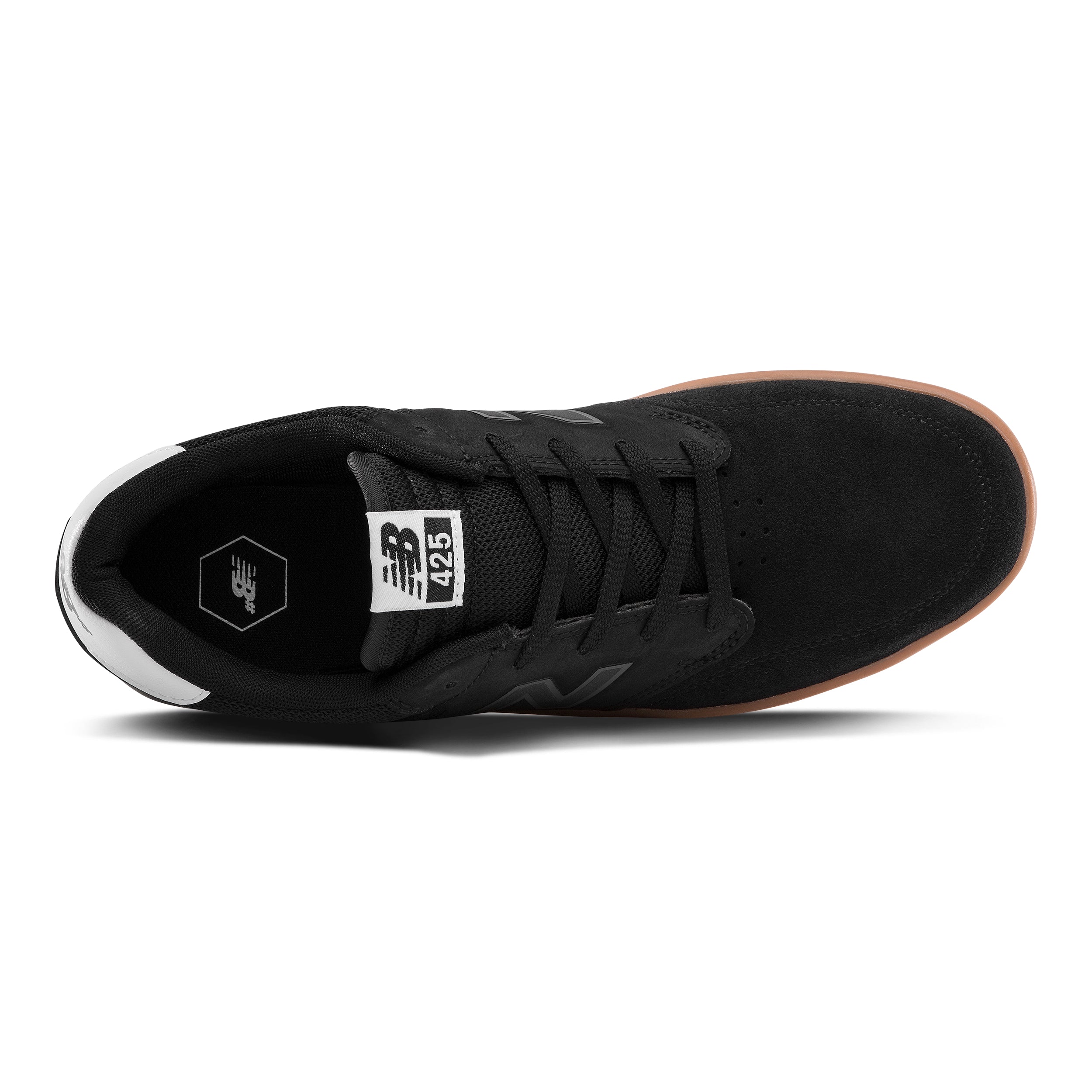Black/Gum NM425 NB Numeric Skateboard Shoe Top