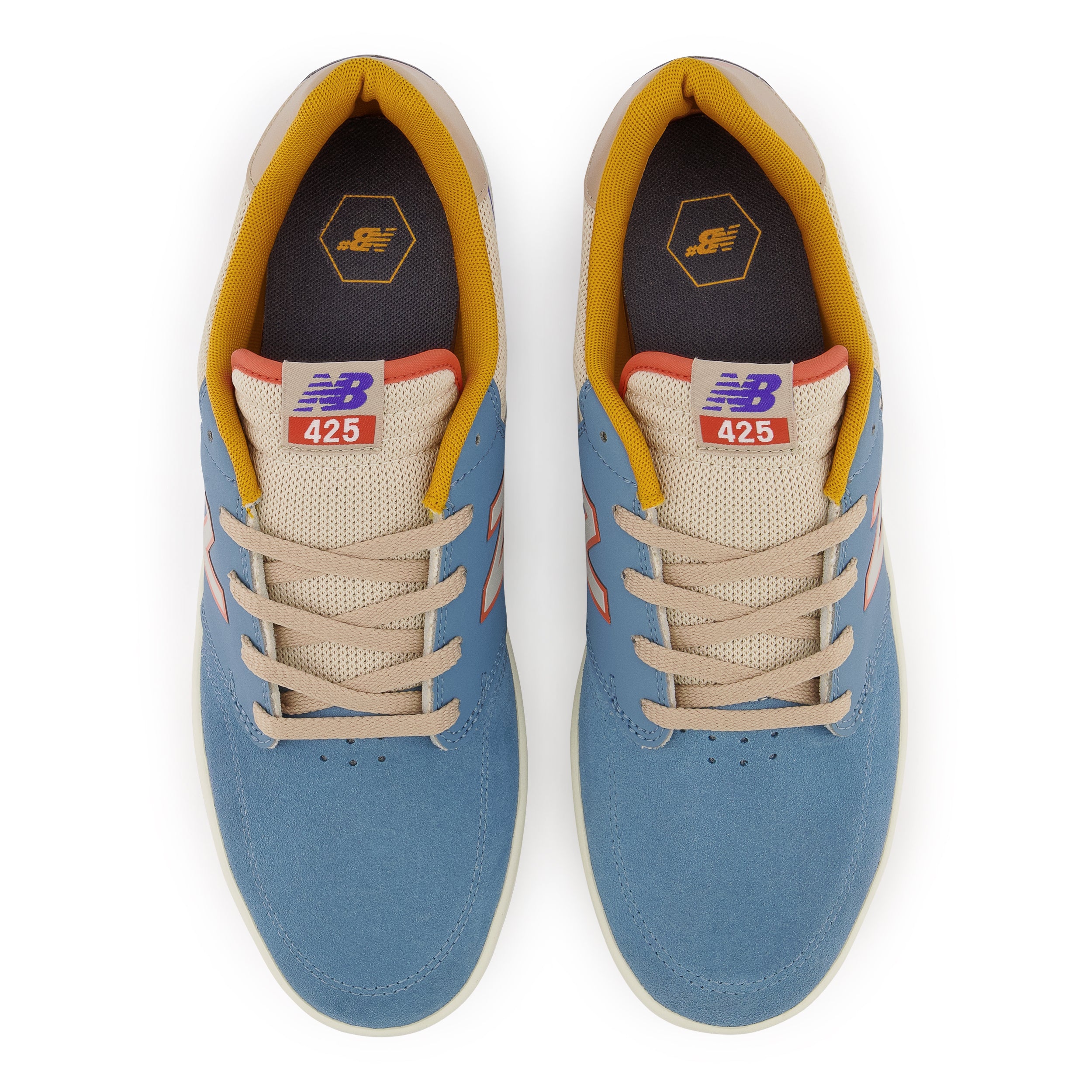 Blue/Cream NM425 NB Numeric Skateboard Shoe Top